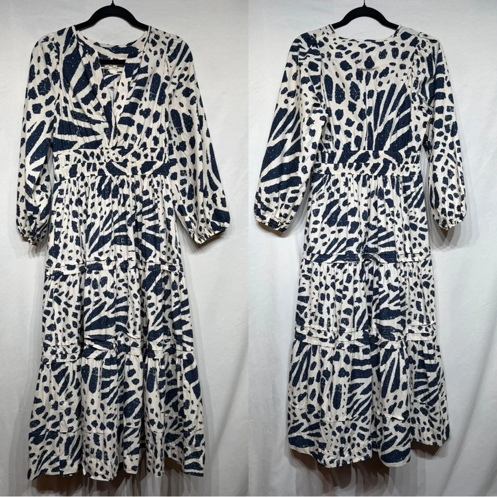 Anthropologie The Somerset Maxi Dress Long-Sleeve Poplin Edition Small Petite - Picture 2 of 11